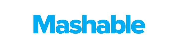Mashable logo on a black background.