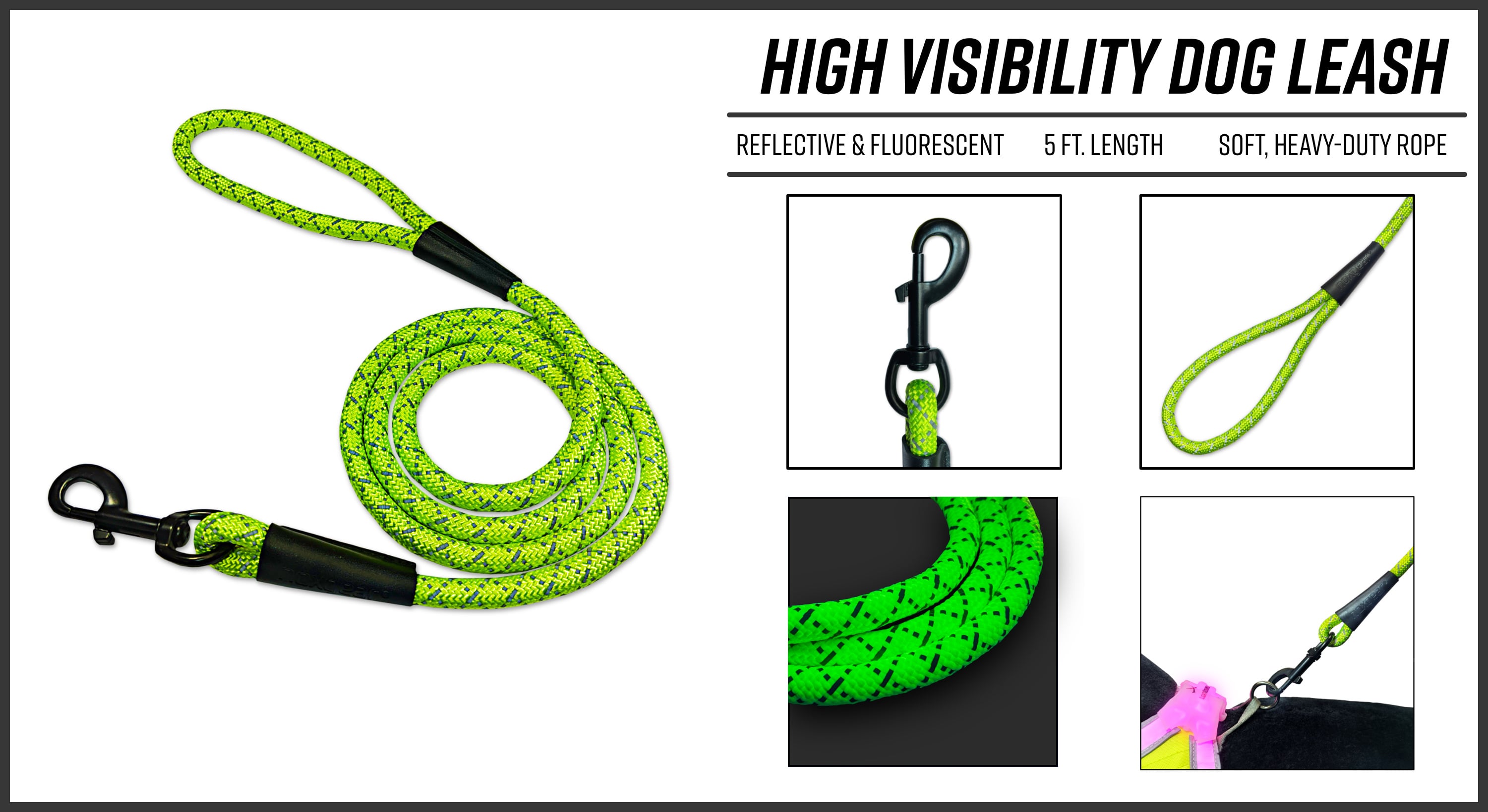 High Visibility Dog Leash