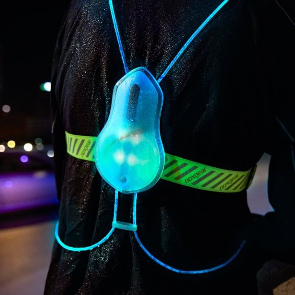 A Tracer2 wearing a glow in the dark vest.