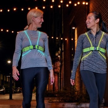 LED Reflective Vest Running Gear with Pouch, USB Charging & Ultralight  Reflective Safety Vest for Night Running Cycling