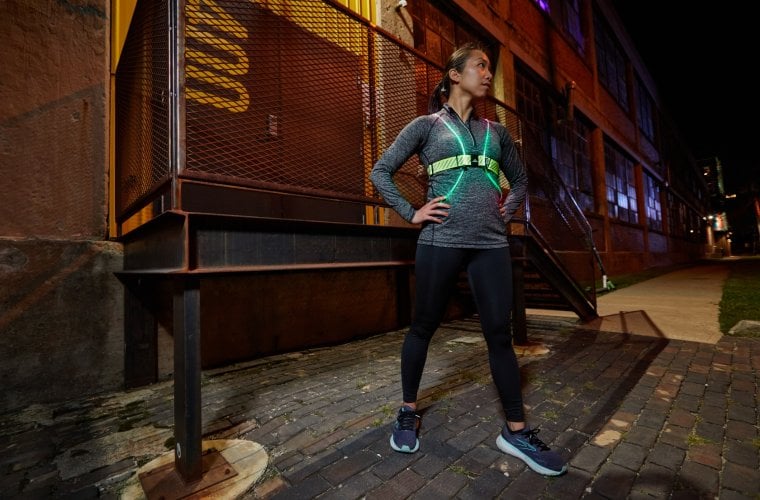  LONGU Led Running Reflective Vest Safety Night Light